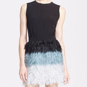 Victoria Beckham- Feather Crepe Dress